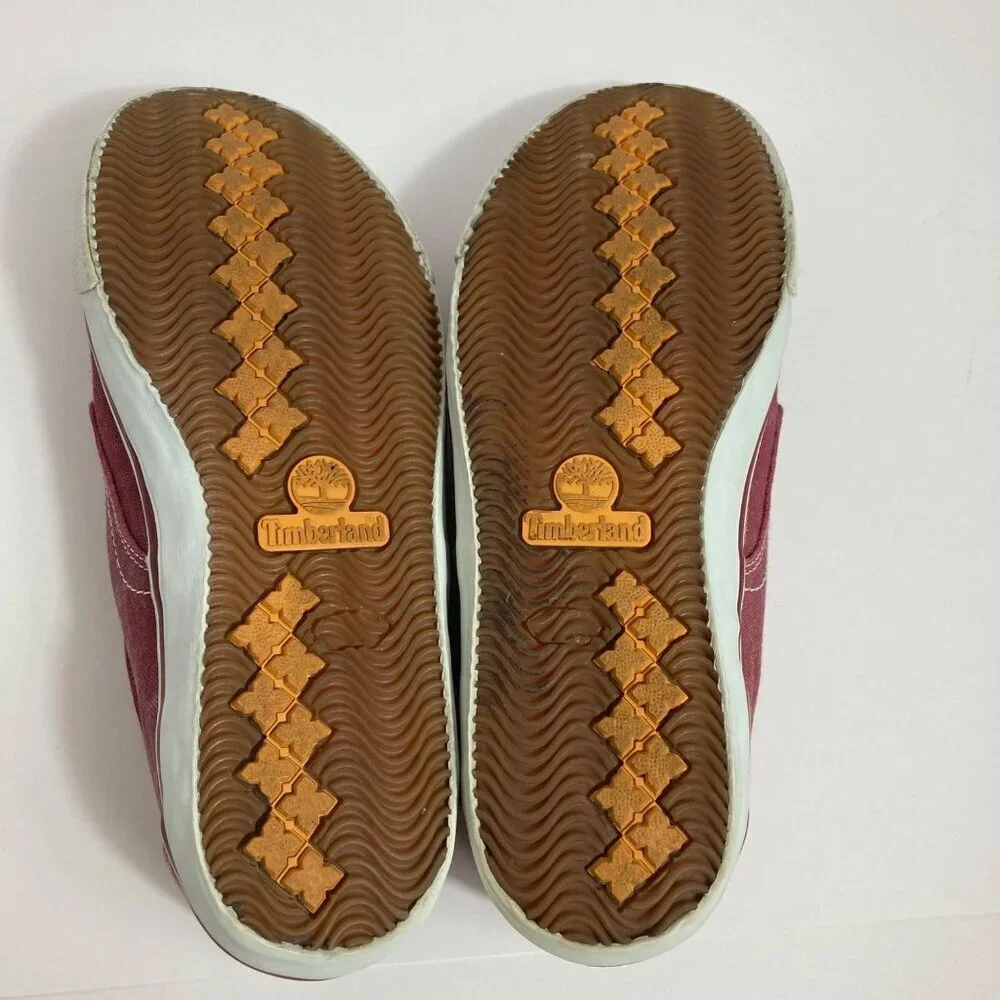 Mens Timberland Canvas‎ EarthKeepers Shoe Sneaker Light Maroon 11M